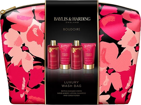 Set 5 St. - Baylis & Harding Boudoire Cherry Blossom Luxury Wash Bag Gift Set — Bild N1