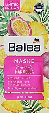 Düfte, Parfümerie und Kosmetik Feuchtigkeitsspendende Gesichtsmaske - Balea Pineapple & Maracuja