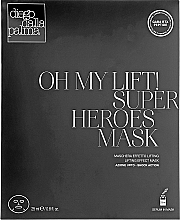 Straffende und glättende Tuchmaske für das Gesicht mit Lifting-Effekt - Diego Dalla Palma Oh My Lift Super Heroes Mask — Bild N1