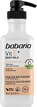Düfte, Parfümerie und Kosmetik Feuchtigkeitsspendende Körpermilch mit Vitamin E für trockene Haut - Babaria Body Milk Vit E+