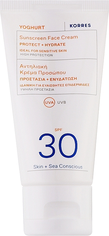 Sonnenschutzcreme für das Gesicht SPF 30 - Korres Yoghurt Sunscreen Face Cream SPF30 — Bild N1