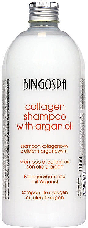Kollagen Shampoo mit Arganöl und Bambusextrakt - BingoSpa Collagen Shampoo With Argan Oil And Bamboo Extract — Bild N1