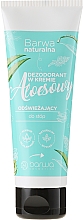 Düfte, Parfümerie und Kosmetik Erfrischende Fußdeo-Creme mit Aloeextrakt - Barwa Natural Aloe Deodorant Cream