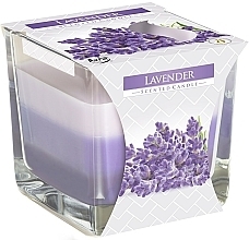 Duftende dreischichtige Kerze im Glas mit Lavendel - Bispol Scented Candle Lavender — Bild N2
