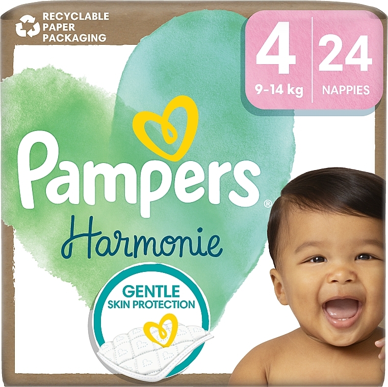 Windeln Harmonie Größe 4 9-14 kg 24 St. - Pampers — Bild N1