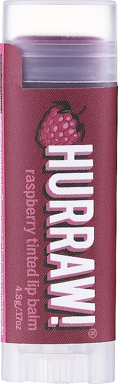 Getönter Lippenbalsam mit Himbeerduft - Hurraw! Raspberry Tinted Lip Balm