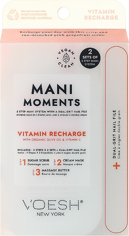 Nagel- und Hand-SPA-Behandlung Vitaminübung - Voesh Mani Moments Vitamin Recharge — Bild N1