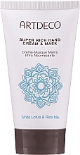Düfte, Parfümerie und Kosmetik Reichhaltige Handcreme- und Maske - Artdeco Senses Asian Spa Skin Purity Super Rich Hand Cream & Mask