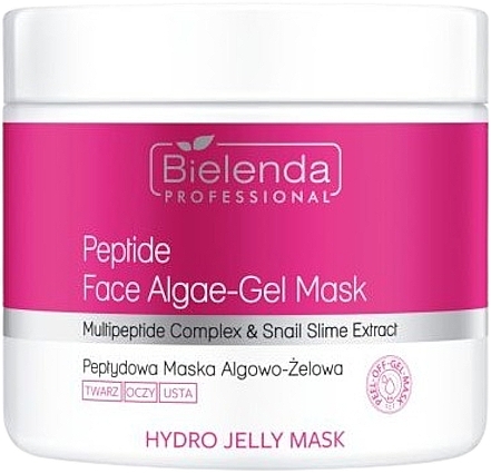 Algen-Gesichtsgelmaske mit Peptiden - Bielenda Professional Hydro Jelly Mask Peptide Face Algae-Gel Mask  — Bild N1