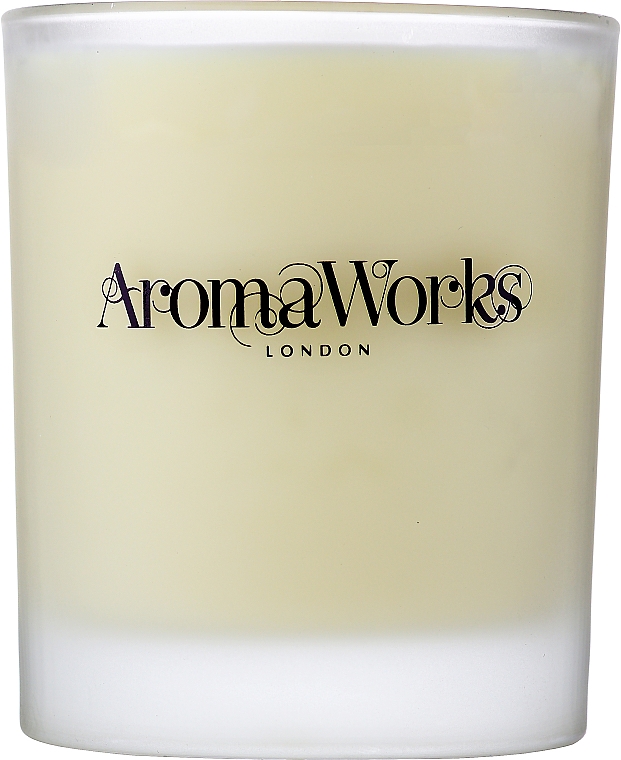 Soja-Duftkerze im Glas mit Zitronengras- und Storchschnäbel-Duft - AromaWorks Serenity Candle