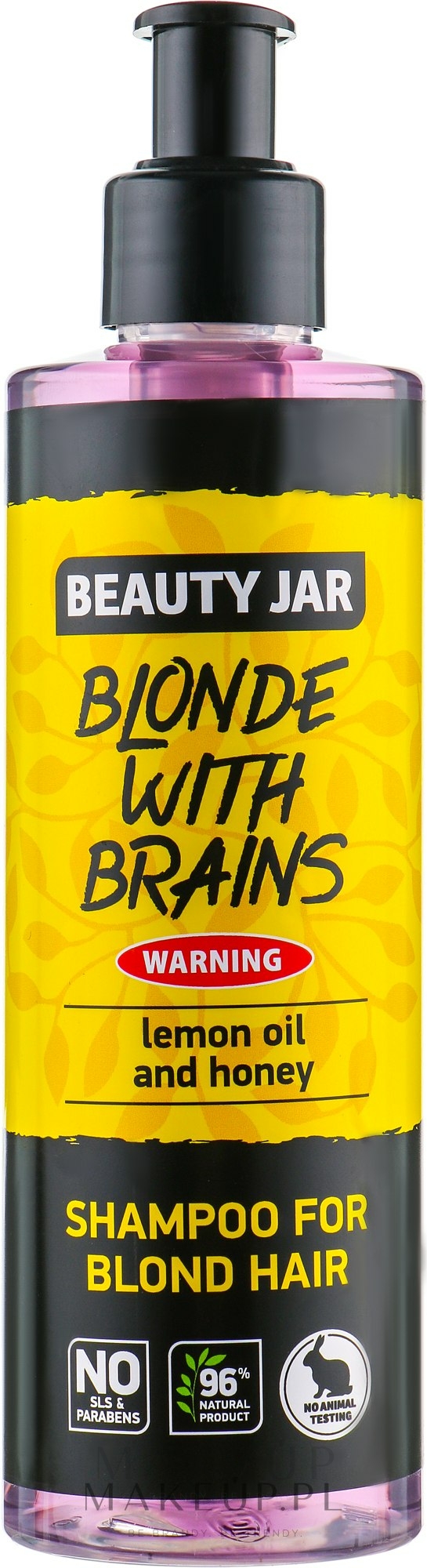 Shampoo für blondes Haar Blond With Brains - Beauty Jar Shampoo For Blond Hair — Bild 250 ml