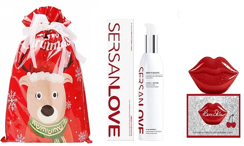 Weihnachtsgeschenk-Set - Sersanlove Love Skin (Körperlotion 260ml + Lippenpatches 20 St.) — Bild N1