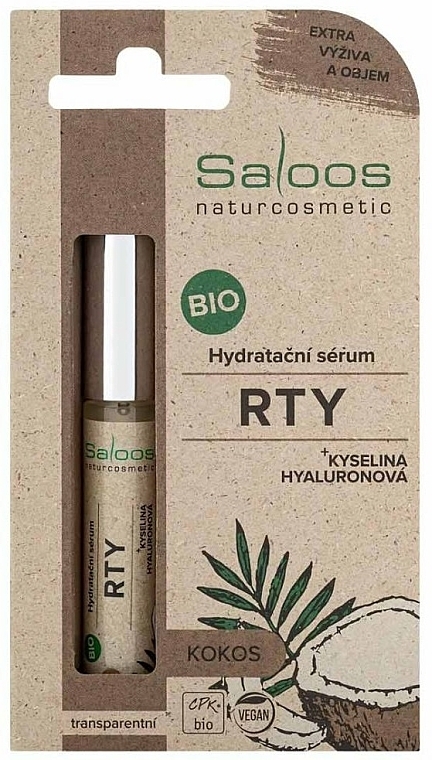 Feuchtigkeitsspendendes Lippenserum mit Kokosnuss - Saloos Bio Moisturizing Lip Serum Coconut — Bild N1