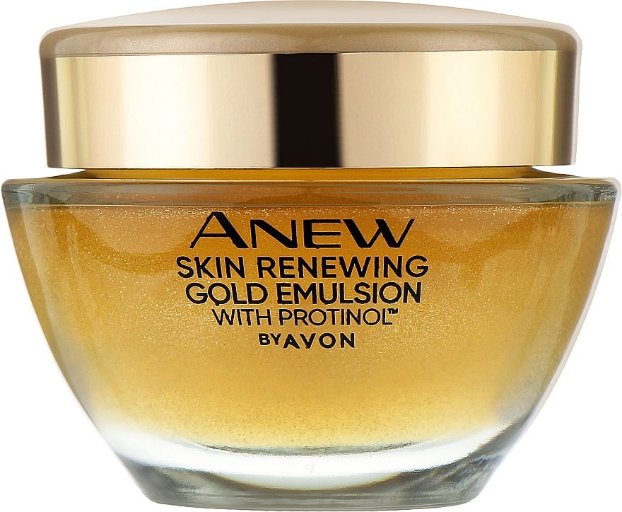Gesichtsemulsion mit bioaktivem Gold für die Nacht - Avon Anew Skin Renewing Gold Emilsion