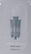 Feuchtigkeitsspendende Handcreme - Proclé Hand Cream Sergel Rush (Probe)  — Bild N2