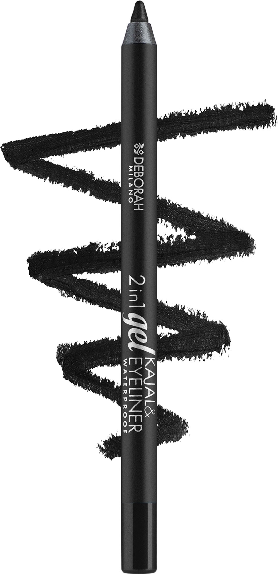 2in1 Wasserdichter Kajalstift & Eyeliner - Deborah 2in1 Kajal & Eyeliner Gel — Bild 01 - Black