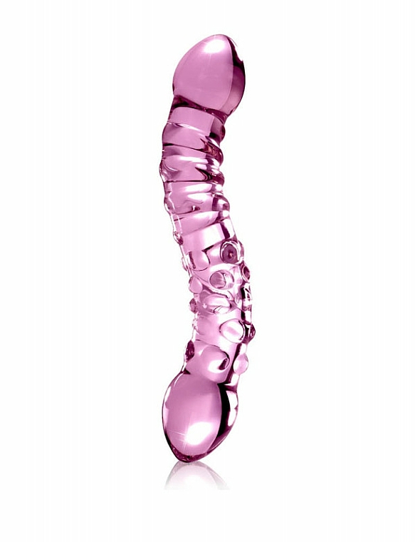 Glasdildo doppelsitig rosa - PipeDream Icicles No55 — Bild N2