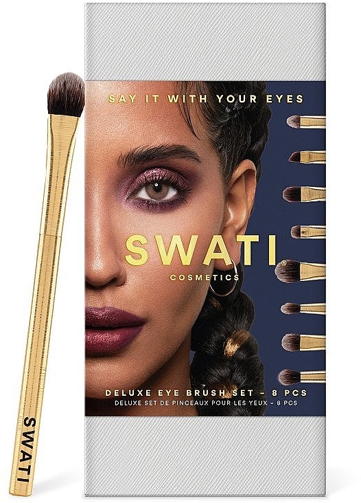 Make-up-Pinsel-Set 8-tlg. - Swati Deluxe Eye Brush Set — Bild N1