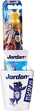 Düfte, Parfümerie und Kosmetik Zahnpflegeset für Kinder Alpaka 2 - Jordan Junior (Zahnpasta 6-12 Jahre 50 ml + Zahnbürste weich 6-9 Jahre 1St. + Zahnputzbecher)