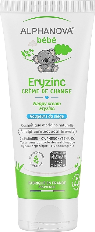 Wundschutzcreme für Babys - Alphanova Baby Natural Eryzinc Nappy Rash Cream — Bild N1