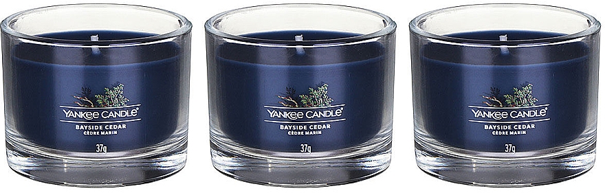 Duftkerzen-Set - Yankee Candle Bayside Cedar (candle/3x37g) — Bild N2