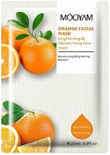 Düfte, Parfümerie und Kosmetik Aufhellende und feuchtigkeitsspendende Maske mit Orangenextrakt - Mooyam Orange Facial Mask 