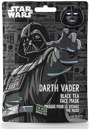 Revitalisierende Tuchmaske für das Gesicht mit Schwarztee-Extrakt Star Wars Darth Vader - Mad Beauty Star Wars Face Darth Vader — Bild N1