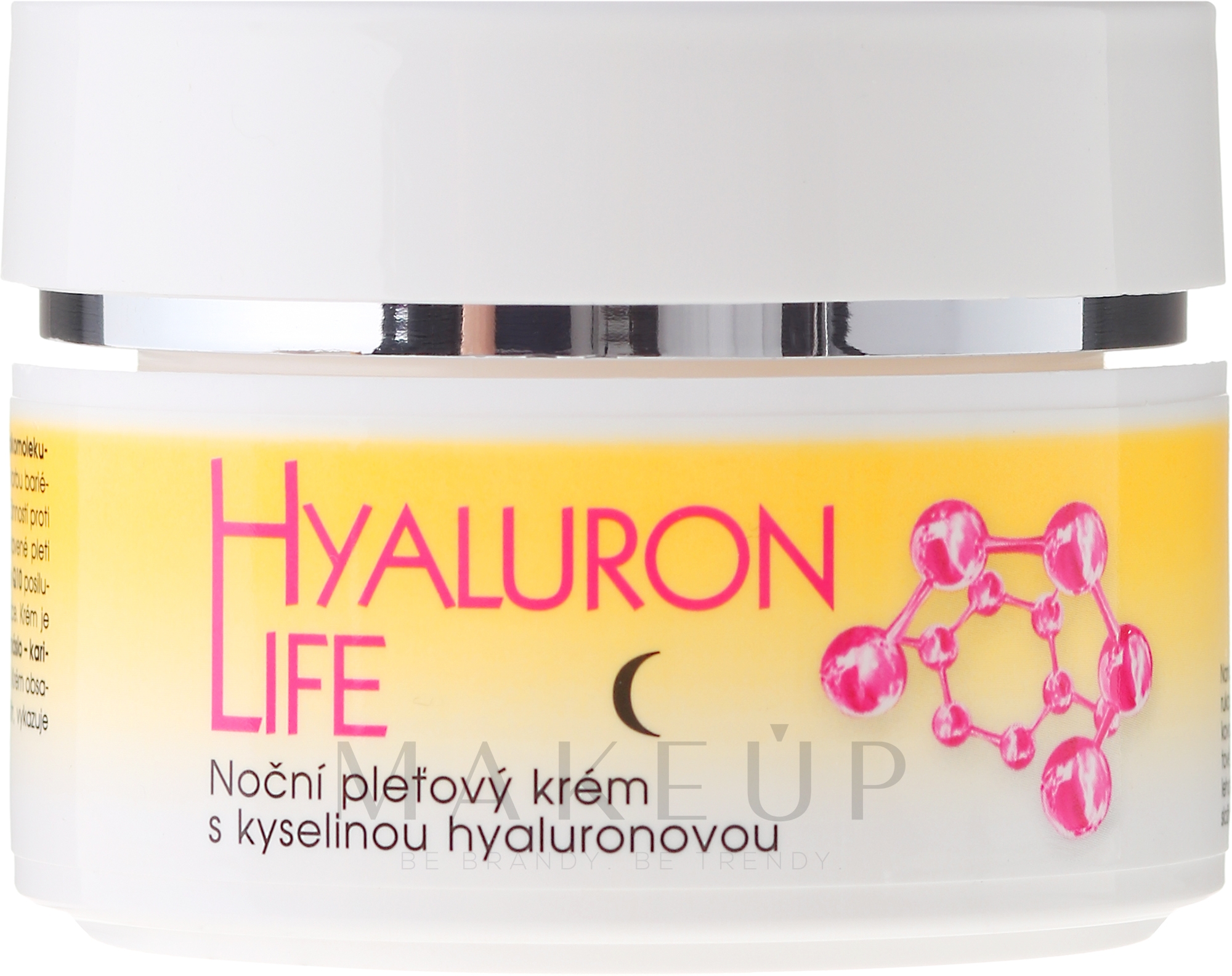 Feuchtigkeitsspendende Anti-Falten Nachtcreme mit Hyaluronsäure - Bione Cosmetics Hyaluron Life Night Cream With Hyaluronic Acid — Bild 51 ml