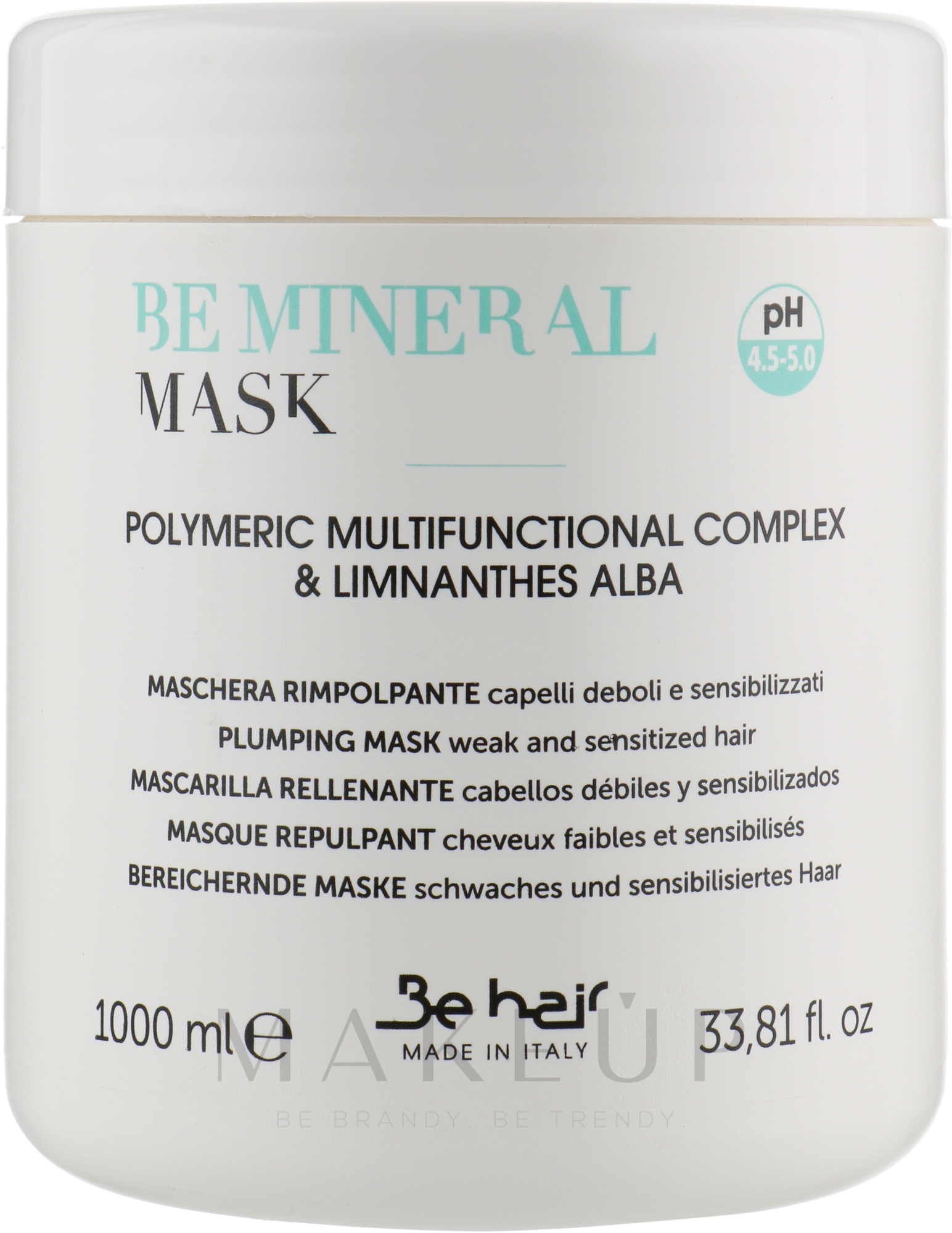 Verdichtende Haarmaske mit Mineralien - Be Hair Be Mineral Plumping Mask — Bild 1000 ml