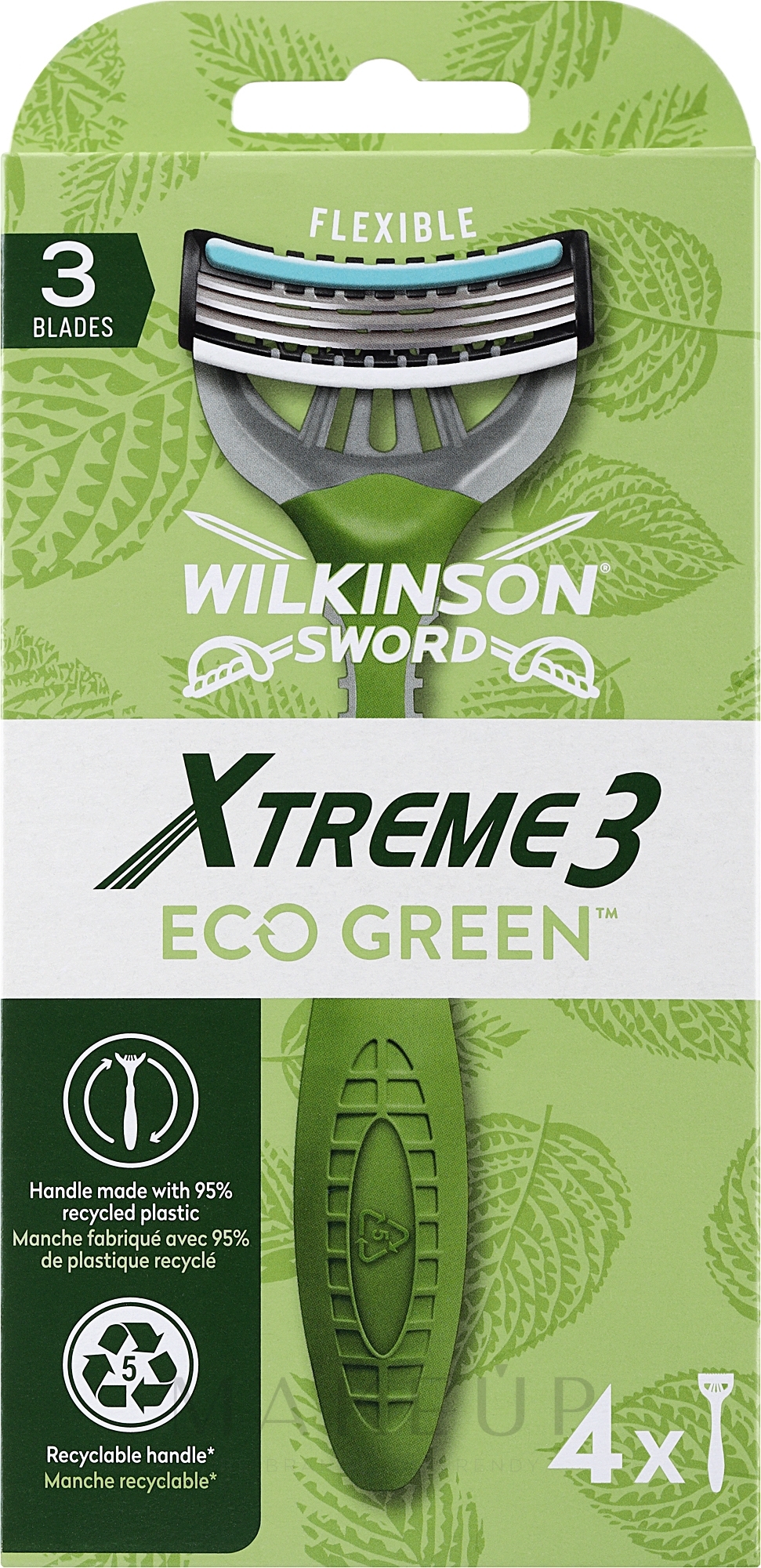 Einwegrasierer 4 St. - Wilkinson Sword Xtreme3 Eco Green — Bild 4 St.