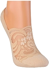 Ballerina-Füßlinge mit Spitze CDB300-009 beige - Moraj — Bild N3