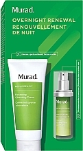 Düfte, Parfümerie und Kosmetik Set - Murad Resurgence Overnight Renewal Set (cl/cream/200ml + f/ser/30ml)