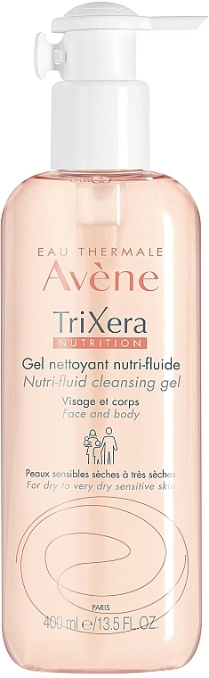 Reichhaltiges Reinigungsfluid für Körper und Gesicht - Avene Trixera Nutrition Nutri-Fluid Cleanser — Bild N1