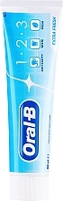 Erfrischende und aufhellende Zahnpasta mit Fluorid - Oral B 1-2-3 Salt Power White Toothpaste — Bild N1