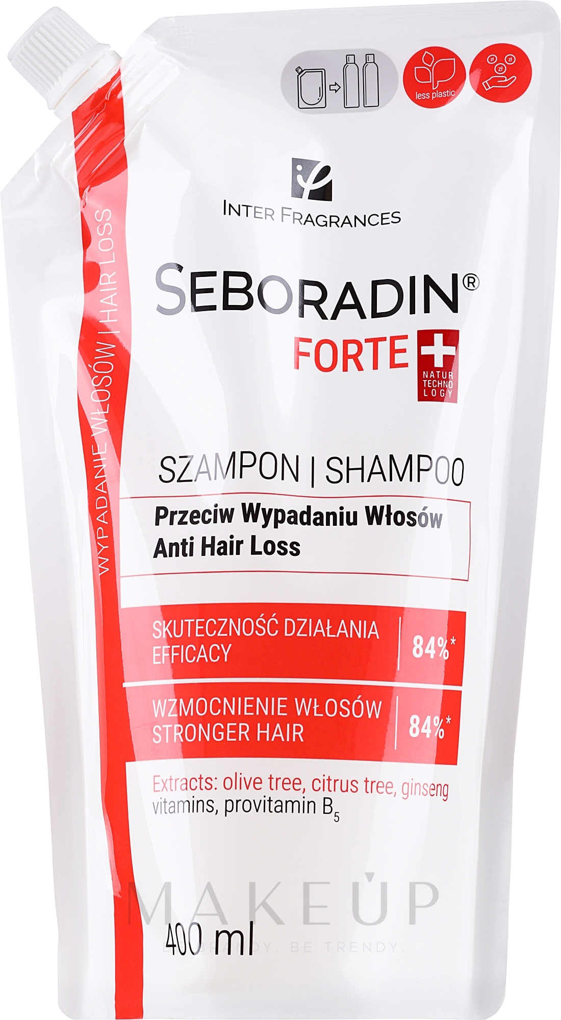 Shampoo gegen Haarausfall - Seboradin Forte Anti Hair Loss Shampoo (Doypack)  — Bild 400 ml