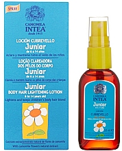 Aufhellendes Kinderspray für Körperbehaarung mit Kamillenextrakt 6-14 Jahre - Intea Premium Junior Body Hair Lightening Spray With Natural Camomile Extract — Bild N1