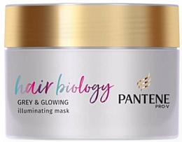 Maske für graues Haar - Pantene Pro-V Hair Biology Grey & Glowing Illuminating Mask — Bild N1