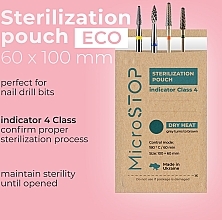 Düfte, Parfümerie und Kosmetik Sterilisationsbeutel 60x100 mm 100 St. (mit Klasse 4 Indikator) - MicroSTOP Sterilization Pouch With Indicator (Class 4) ECO