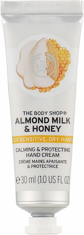 Beruhigende und schützende Handcreme mit Mandelmilch und Honig - The Body Shop Almond Milk & Honey Calming & Protecting Hand Cream — Bild N1