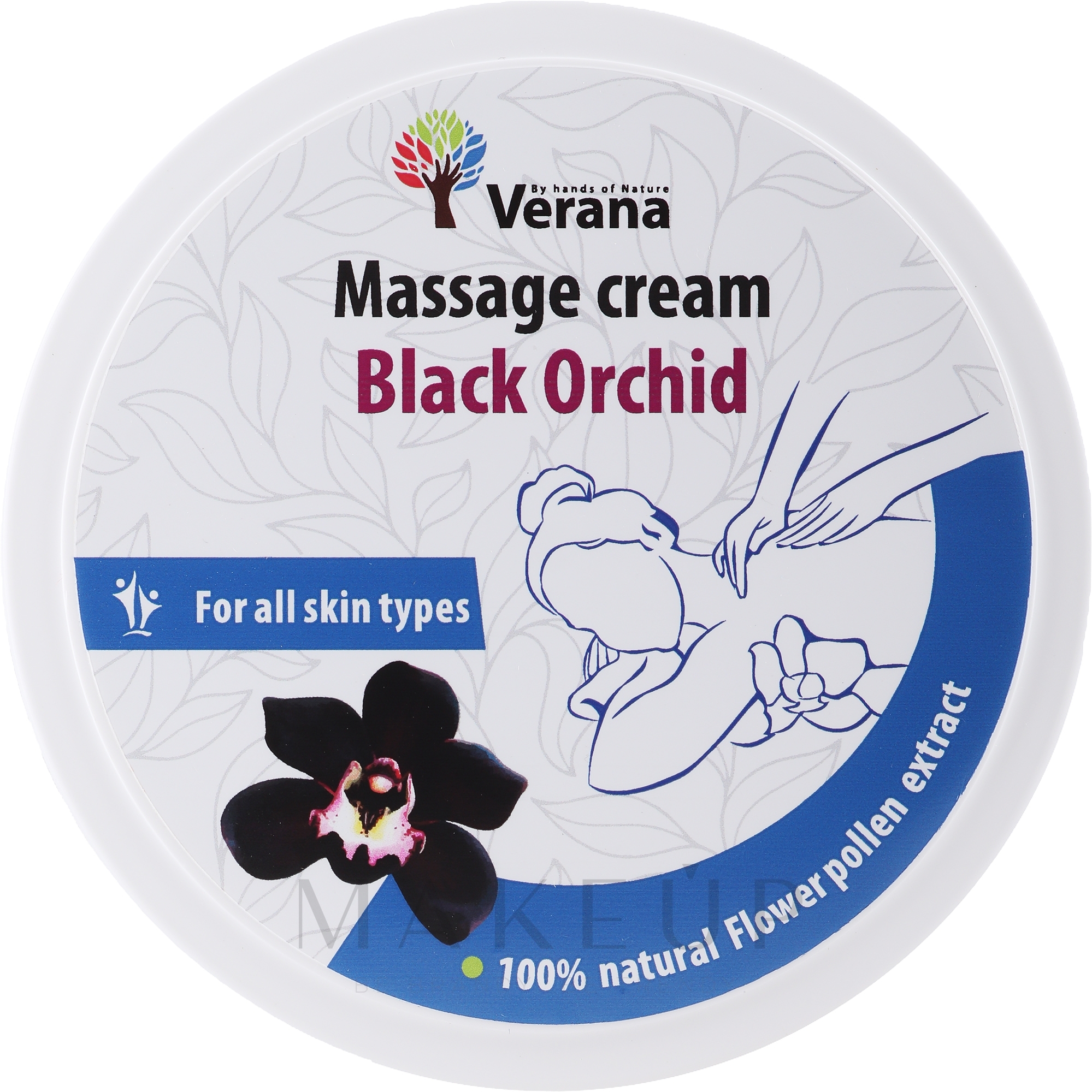 Massagecreme Schwarze Orchidee - Verana Massage Cream Black Orchid  — Bild 500 g