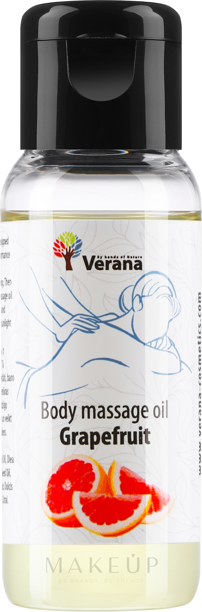Körpermassageöl Grapefruit - Verana Body Massage Oil  — Bild 30 ml