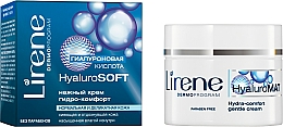 Düfte, Parfümerie und Kosmetik Sanfte feuchtigkeitsspendende Gesichtscreme mit Hyaluronsäure - Lirene Hyaluro Soft Cream