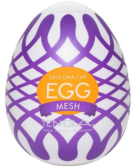 Dehnbarer Masturbator in Eiform für den Einmalgebrauch - Tenga Easy Beat Egg Mesh — Bild N1