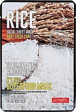 Düfte, Parfümerie und Kosmetik Glättende Gesichtsmaske - Dermal Mask Rice