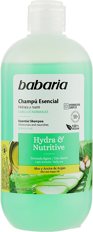 Feuchtigkeitsspendendes und pflegendes Haarshampoo - Babaria Hydra & Nutritive Shampoo — Bild N1