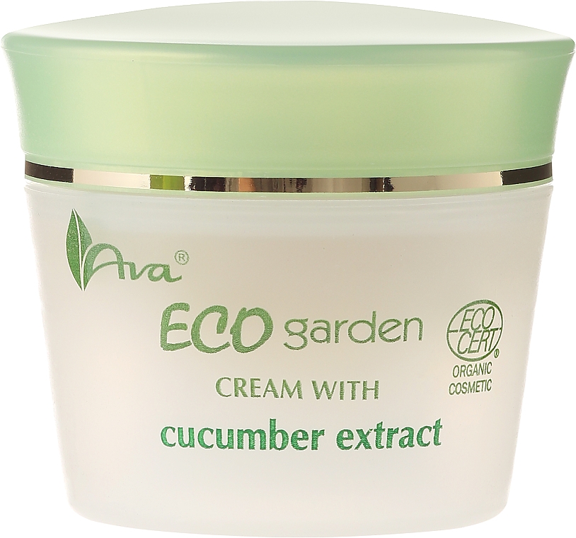 Feuchtigkeitsspendende Gesichtscreme mit Gurkenextrakt 20+ - Ava Laboratorium Eco Garden Certified Organic Cream With Cucumber — Foto N2