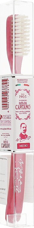 Zahnbürste 1905 mittel rot - Pasta Del Capitano — Bild N1