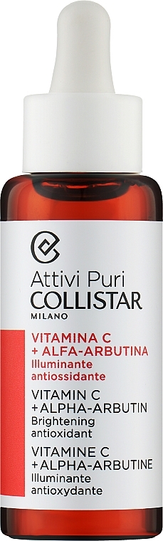 Regenerierendes und aufhellendes Gesichtsserum mit Vitamin C + Alpha-Arbutin - Collistar Pure Actives Vitamin C + Alpha -Arbutin — Bild N1