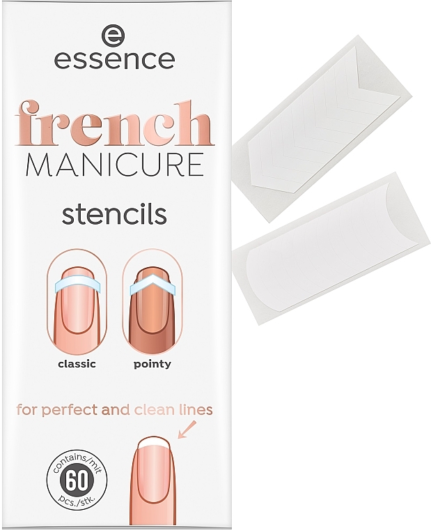 Schablonen für französische Maniküre - Essence French Manicure Stencils Classic & Pointy  — Bild N2
