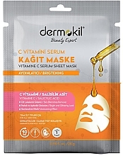 Düfte, Parfümerie und Kosmetik Tuchmaske für das Gesicht mit Serum und Vitamin C - Dermokil Vitamin C Serum & Clay Sheet Mask